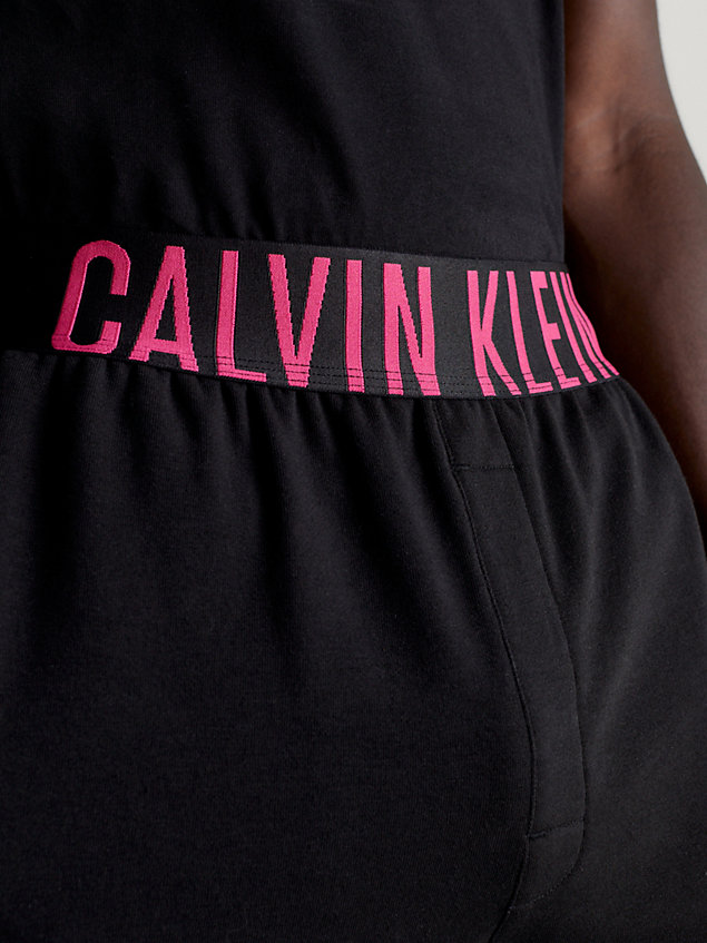 black lounge shorts - intense power for men calvin klein