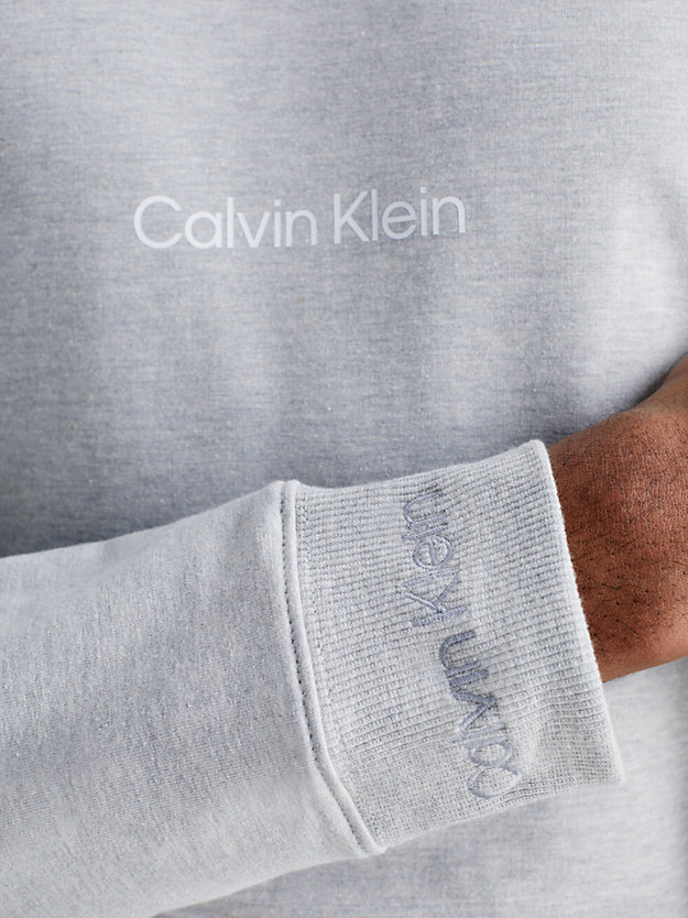 GREY HEATHER Lounge Sweatshirt - Modern Structure for men CALVIN KLEIN