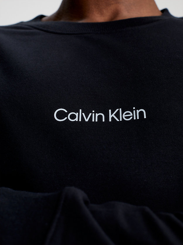 black lounge sweatshirt - modern structure for men calvin klein