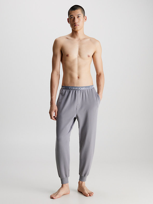 grey lounge joggers - modern structure for men calvin klein