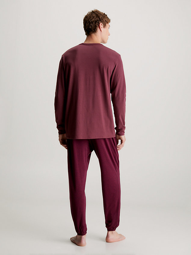 ensemble de pyjama long - modern structure ensemble-de-pyjama-long-modern-structure-000nm2178egvk pour hommes calvin klein