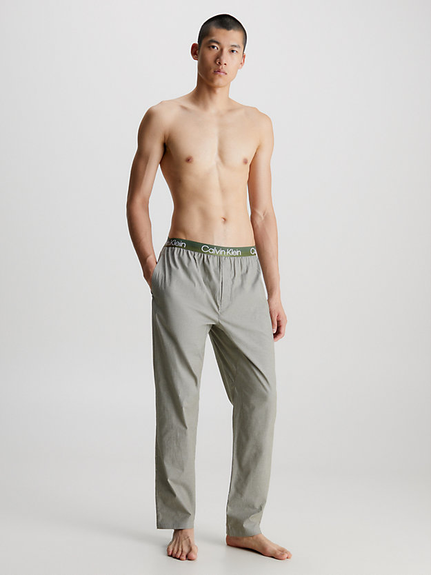 olive branch chambray pyjama pants - modern structure for men calvin klein
