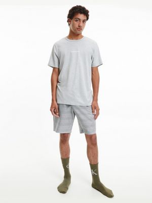 Pantaloncini Pigiama Uomo In Cotone 100% - Comodi Con Elastico In Vita E Tasche, TI30-114 - Foto 13