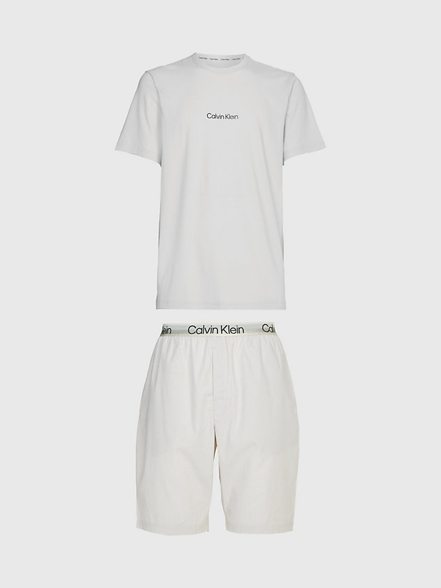 shorts-pyjama-set-modern-structure-000nm2183ec6z shorts pyjama set - modern structure for men calvin klein