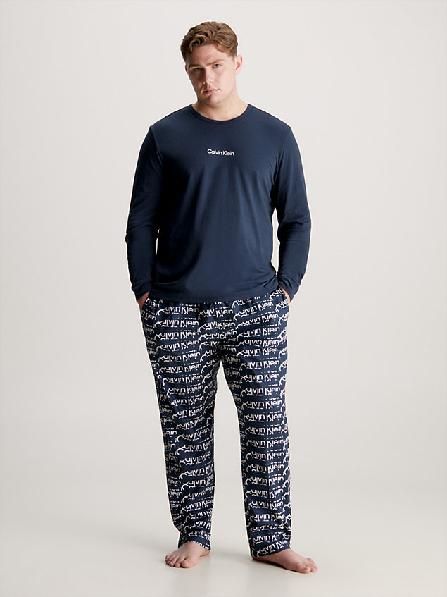 pants-pyjama-set-modern-structure-000nm2184egvb pants pyjama set - modern structure for men calvin klein