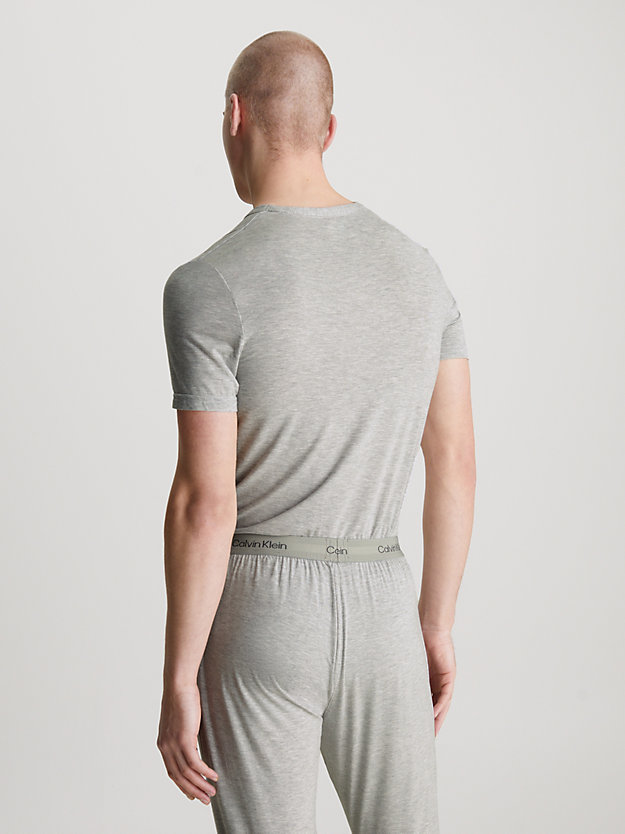grey heather pyjama top - ultra soft modern for men calvin klein