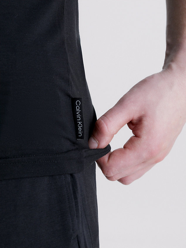 black pyjama top - ultra soft for men calvin klein