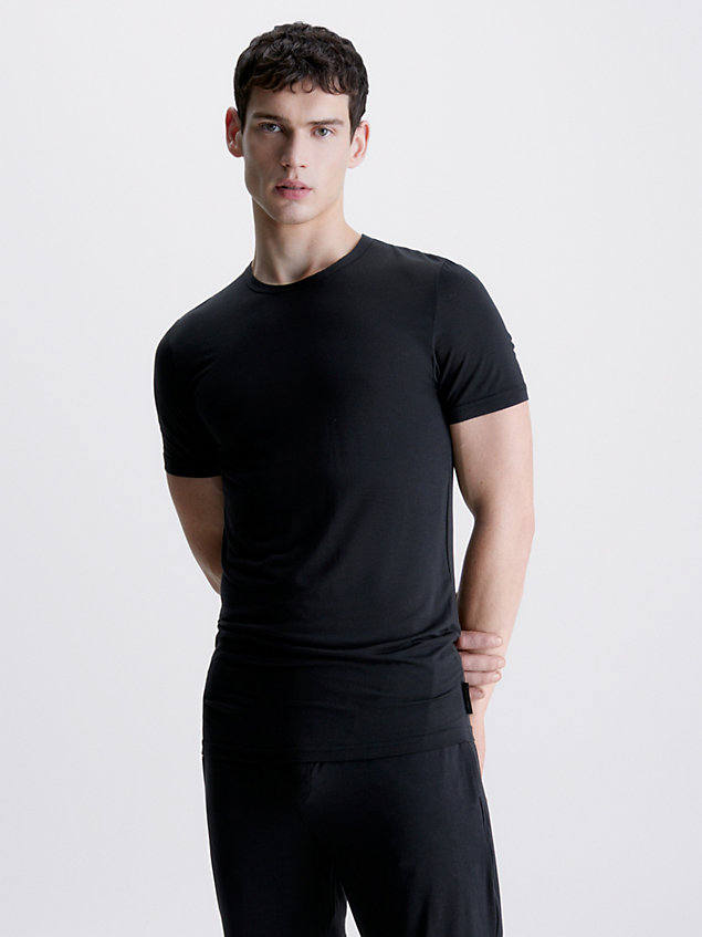 black pyjama top - ultra soft for men calvin klein