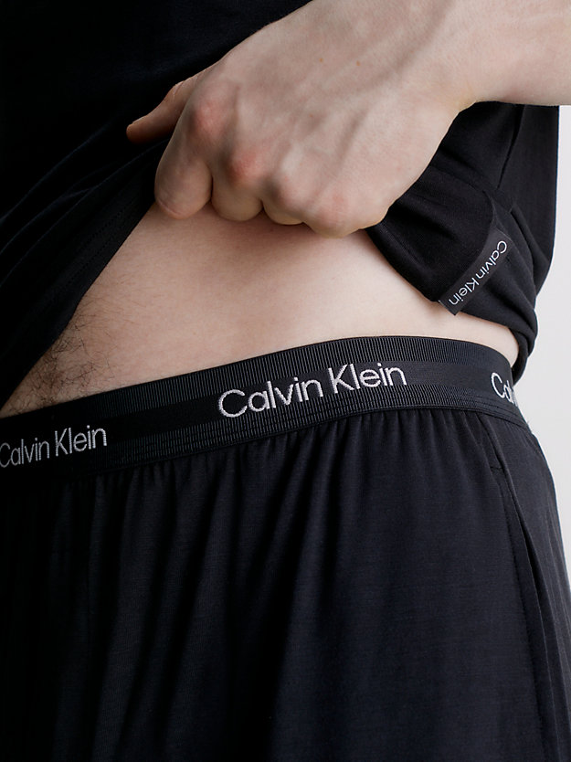 black pyjama shorts - ultra soft modern for men calvin klein