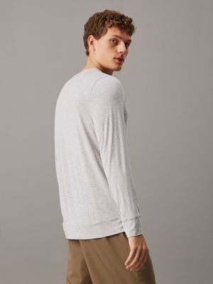 grey heather lounge sweatshirt - ultra soft for men calvin klein