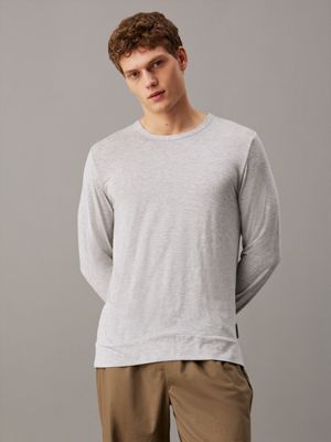 grey lounge sweatshirt - ultra soft for men calvin klein