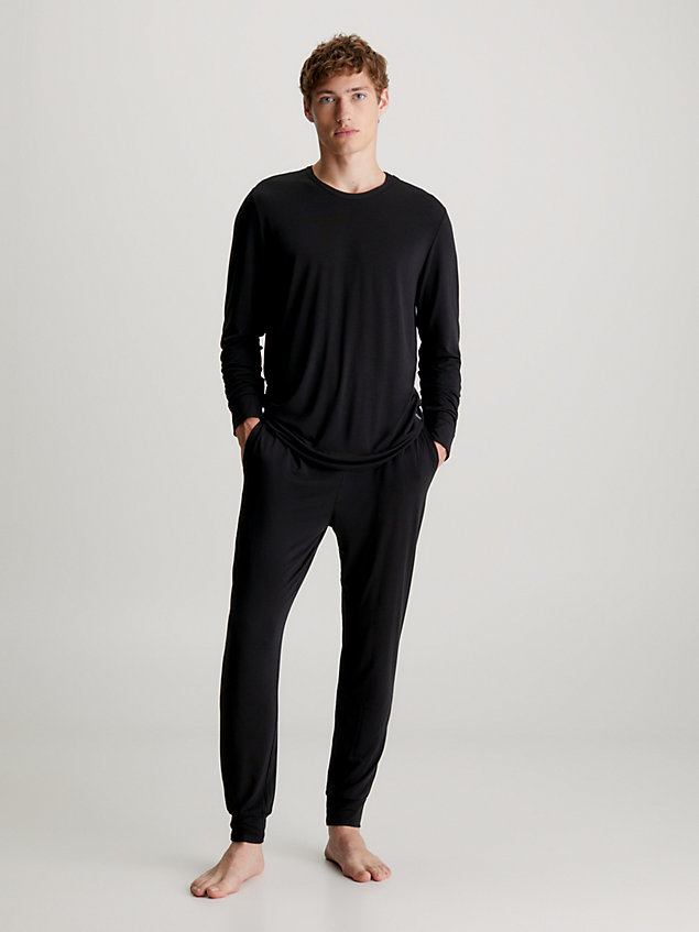 black lounge sweatshirt - ultrazacht voor heren - calvin klein