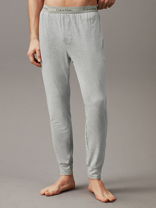 grey spodnie dresowe po domu - ultra soft modern dla mężczyźni - calvin klein