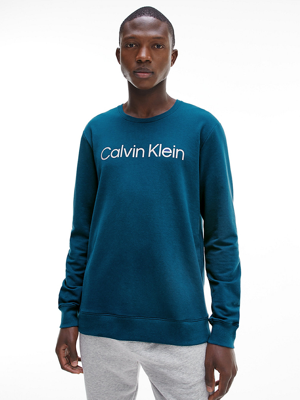 LAKE CREST BLUE Sweat D'intérieur - Steel Cotton undefined hommes Calvin Klein