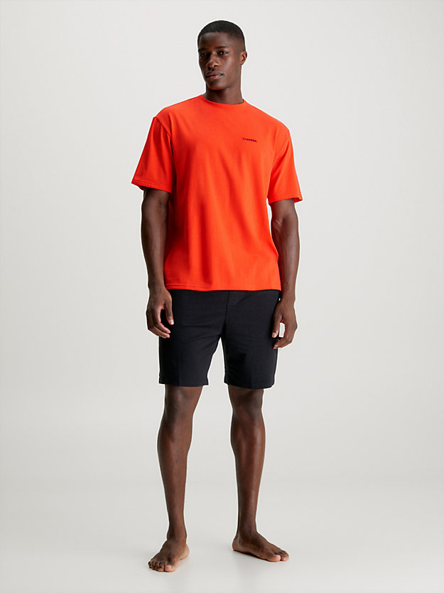 acid orange lounge t-shirt - modern cotton for men calvin klein