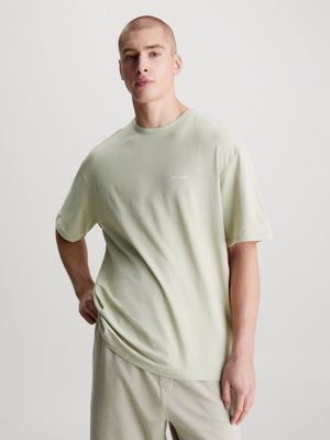 green lounge t-shirt - modern cotton for men calvin klein