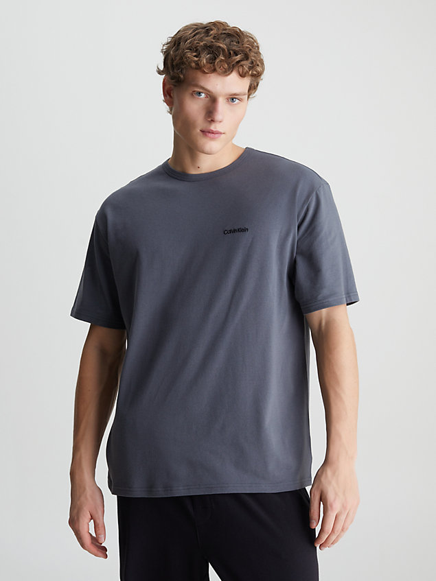 grey lounge-t-shirt - modern cotton für herren - calvin klein