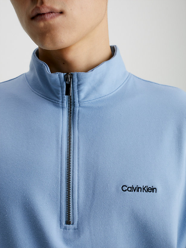 iceland blue lounge sweatshirt - modern cotton for men calvin klein