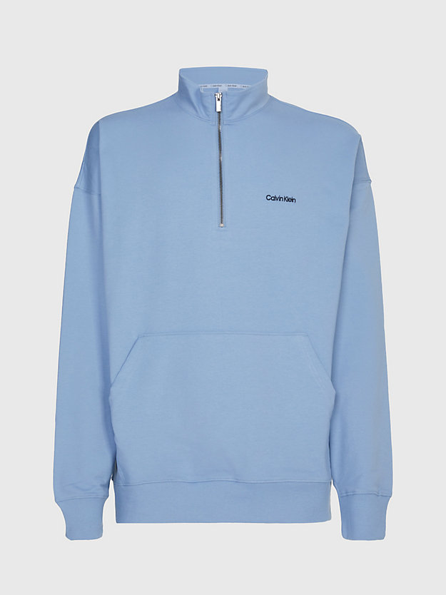 iceland blue lounge sweatshirt - modern cotton for men calvin klein