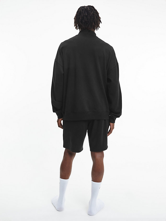 black lounge sweatshirt - modern cotton voor heren - calvin klein