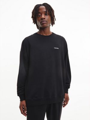 Calvin Klein Underwear CREW NECK FUTURE SHIFT - Pyjama top - black