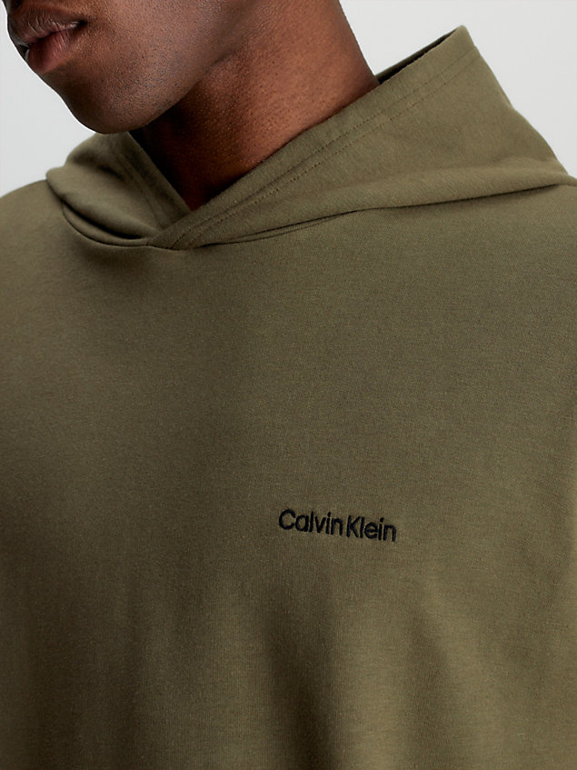 green lounge hoodie - modern cotton voor heren - calvin klein