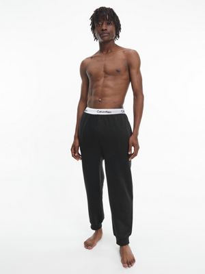 Calvin Klein Modern Cotton lounge sweatpants in black - ShopStyle