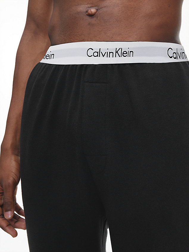 black lounge joggers - modern cotton for men calvin klein