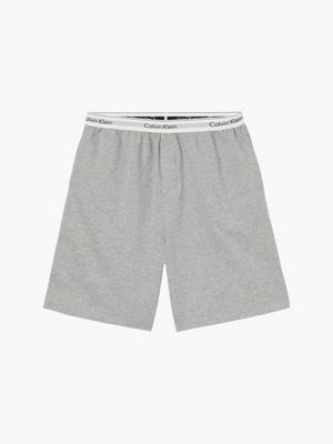 short d'intérieur - modern cotton terry grey heather pour hommes calvin klein