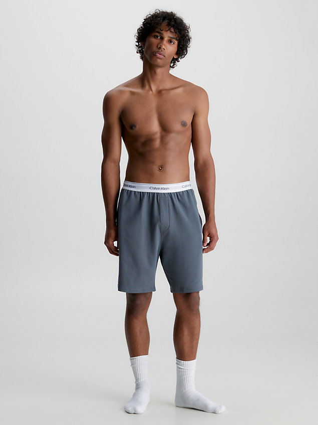 grey lounge shorts - modern cotton for men calvin klein