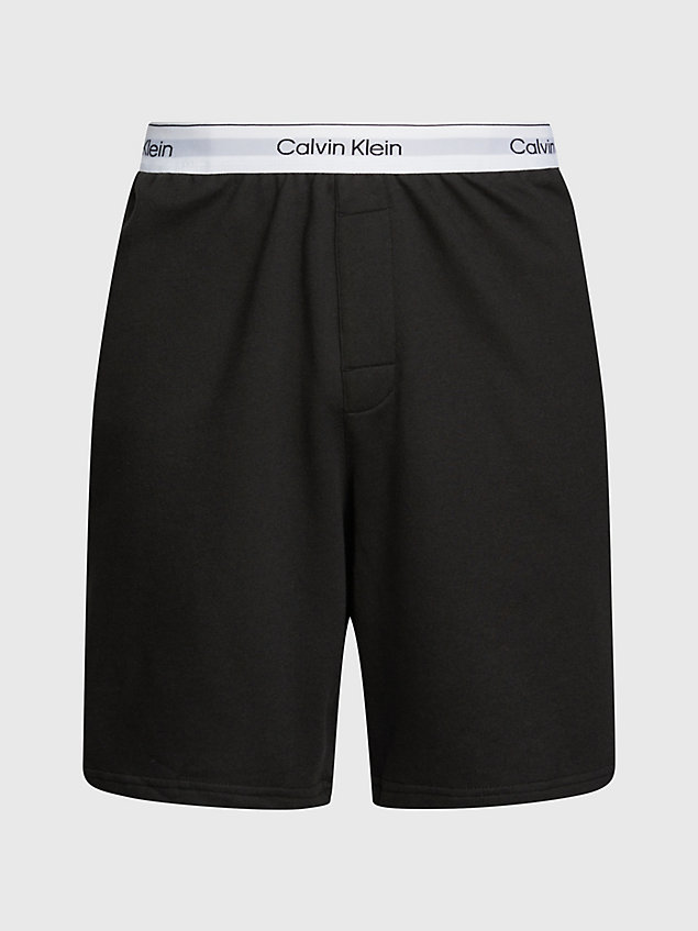 black lounge shorts - modern cotton for men calvin klein