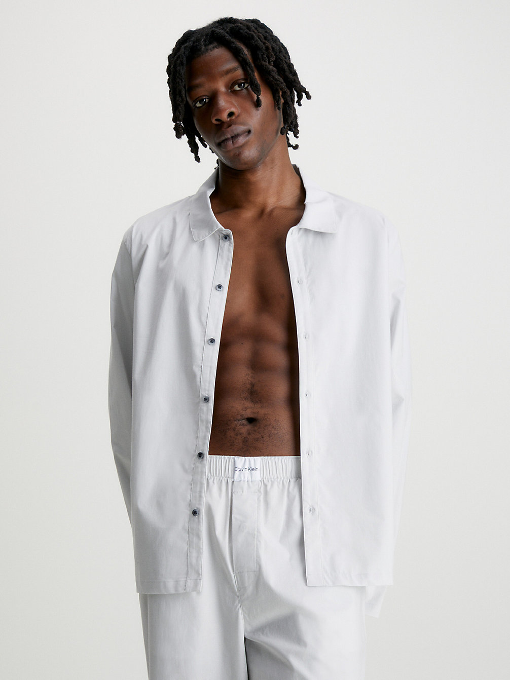 GALAXY GREY Haut De Pyjama - Pure Cotton undefined hommes Calvin Klein