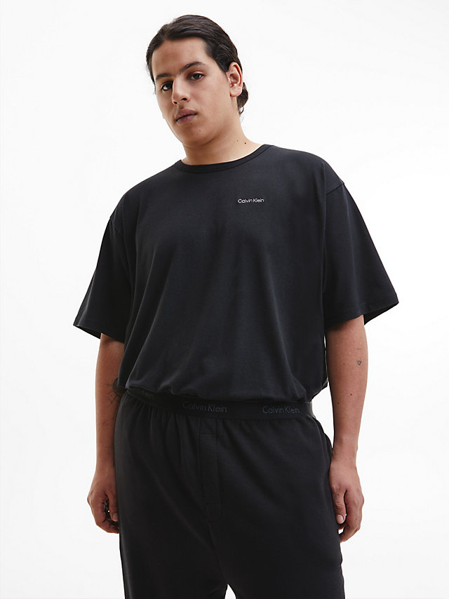 Black Plus Size Lounge T-Shirt - Modern Cotton undefined men Calvin Klein
