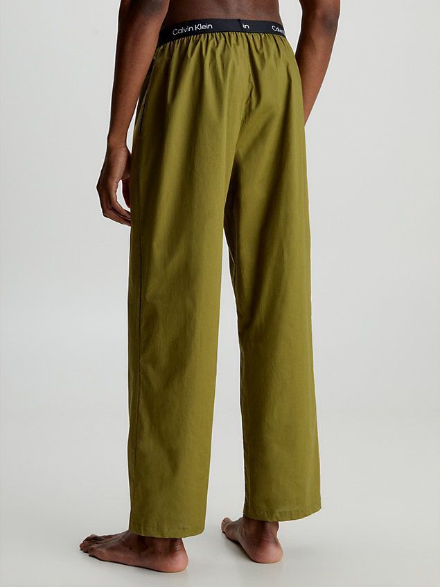 green organic cotton pyjama pants - ck96 for men calvin klein