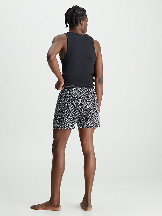 BLACK TOP, WRPD LG PRT_BLACK BOTTOM Organic Cotton Pyjama Set - CK96 for men CALVIN KLEIN