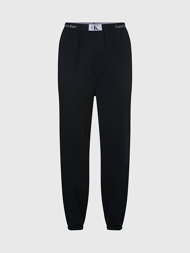 black spodnie dresowe po domu - ck96 dla mężczyźni - calvin klein