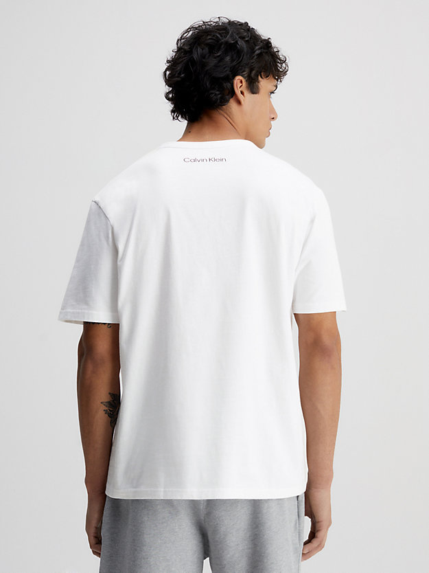 white lounge t-shirt - ck96 for men calvin klein