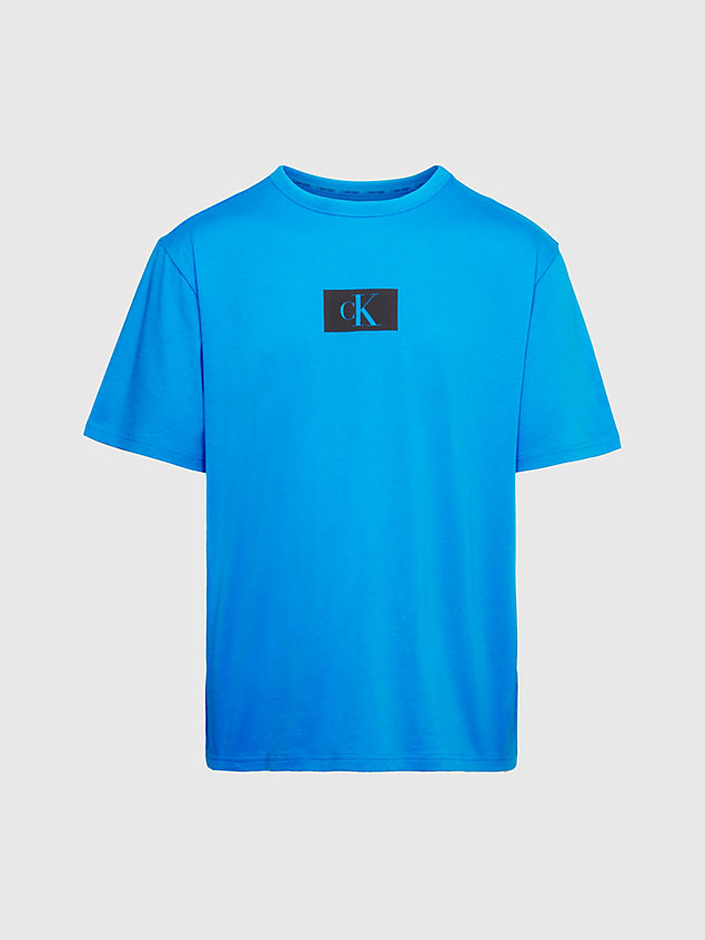 blue lounge t-shirt aus bio-baumwolle - ck96 für herren - calvin klein