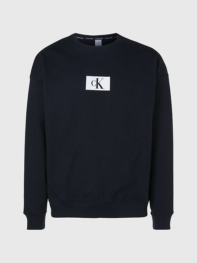 black lounge sweatshirt - ck96 for men calvin klein