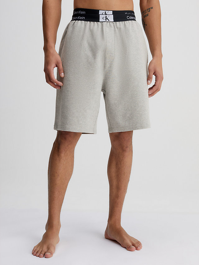 Grey Heather Pyjama Shorts - Ck96 undefined men Calvin Klein