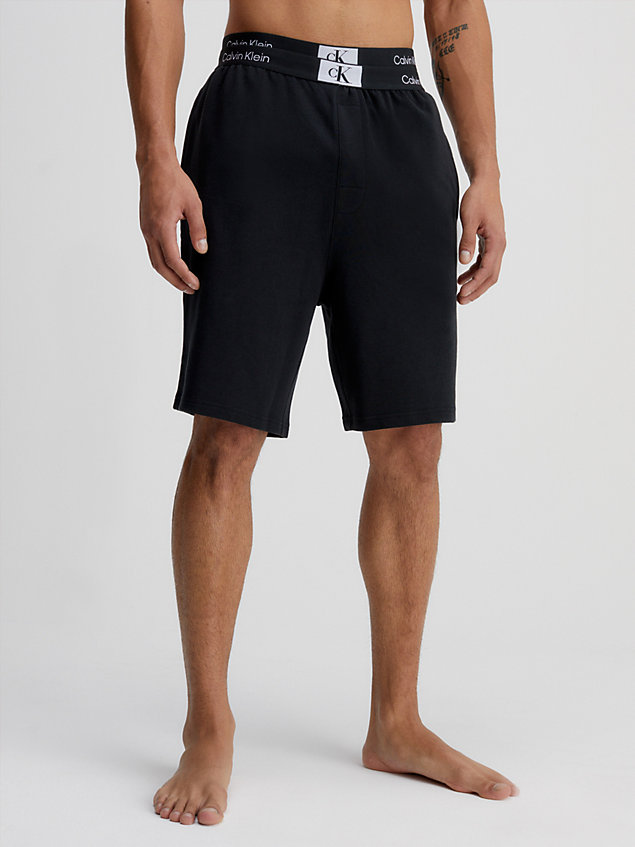 black szorty od piżamy - ck96 dla mężczyźni - calvin klein