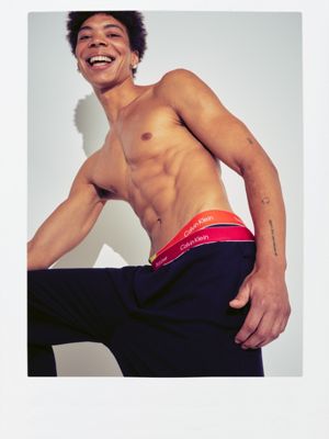 pantalón de chándal de estar por casa - pride black de hombre calvin klein