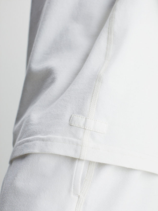 vaporous grey pyjama-top - cotton stretch für herren - calvin klein