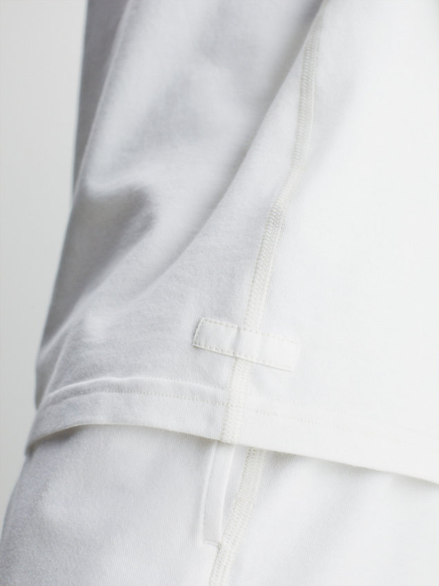 grey pyjama top - cotton stretch for men calvin klein
