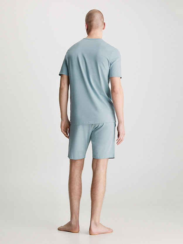 arona shorts pyjama set - cotton stretch for men calvin klein