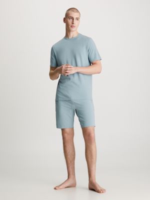 Mens t shirt discount and shorts pyjama set