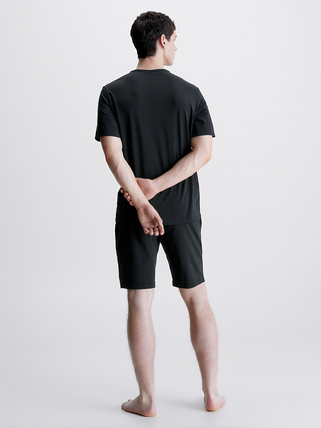 BLACK Shorts Pyjama Set - Cotton Stretch for men CALVIN KLEIN