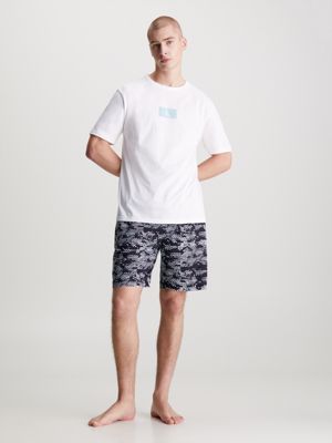  Yukiuiny Men's V Neck Short Sleeve Cotton Pyjama Tops