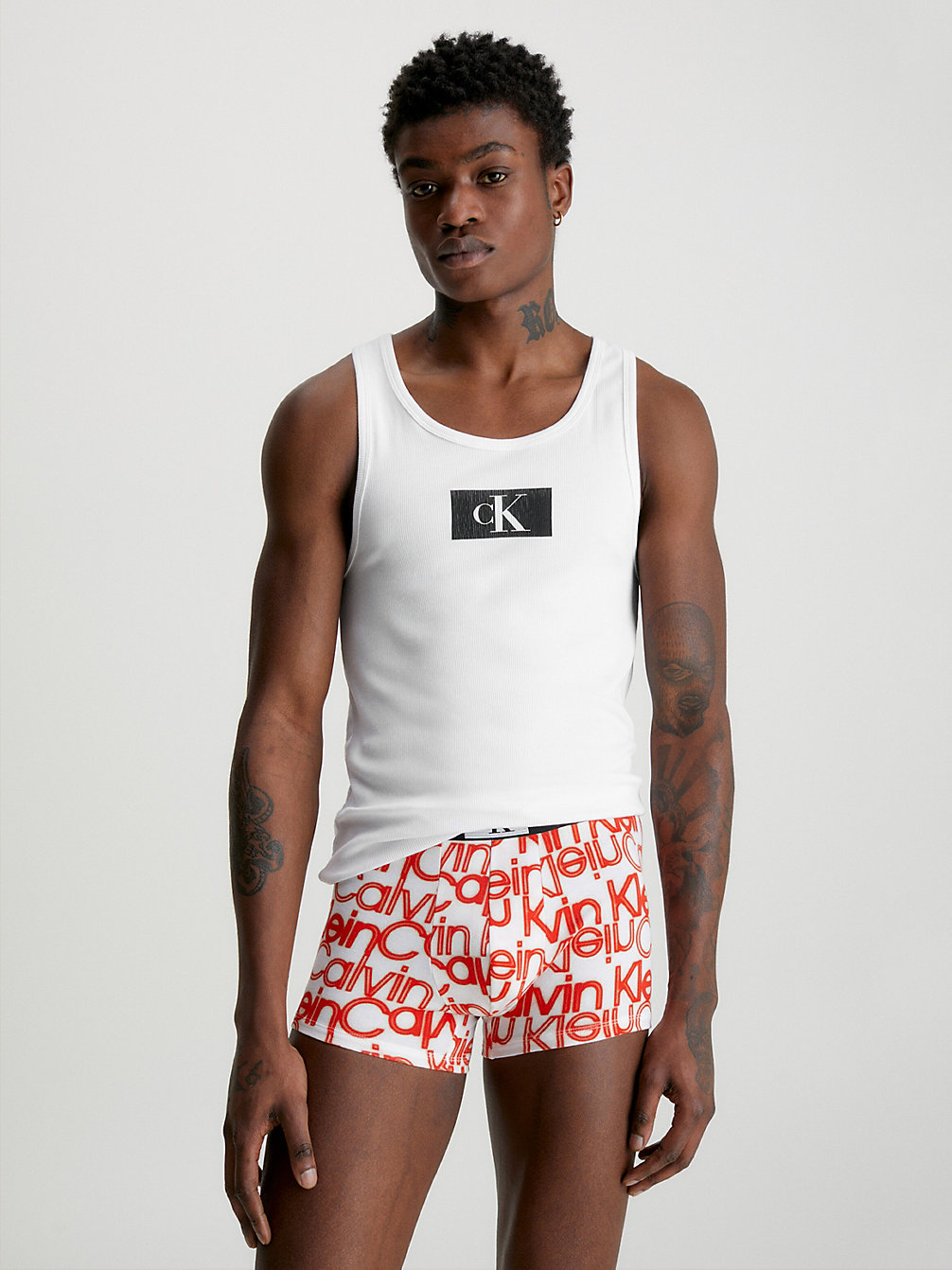 Camiseta De Tirantes De Estar Por Casa De Algodón Orgánico - Ck96 > WHITE > undefined hombre > Calvin Klein