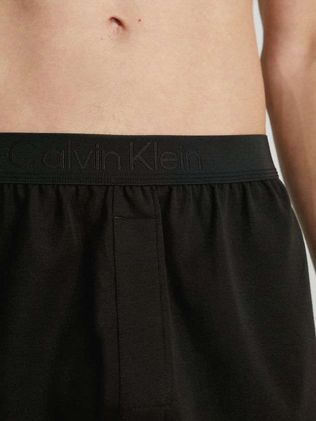black slim fit boxershorts - ck black für herren - calvin klein